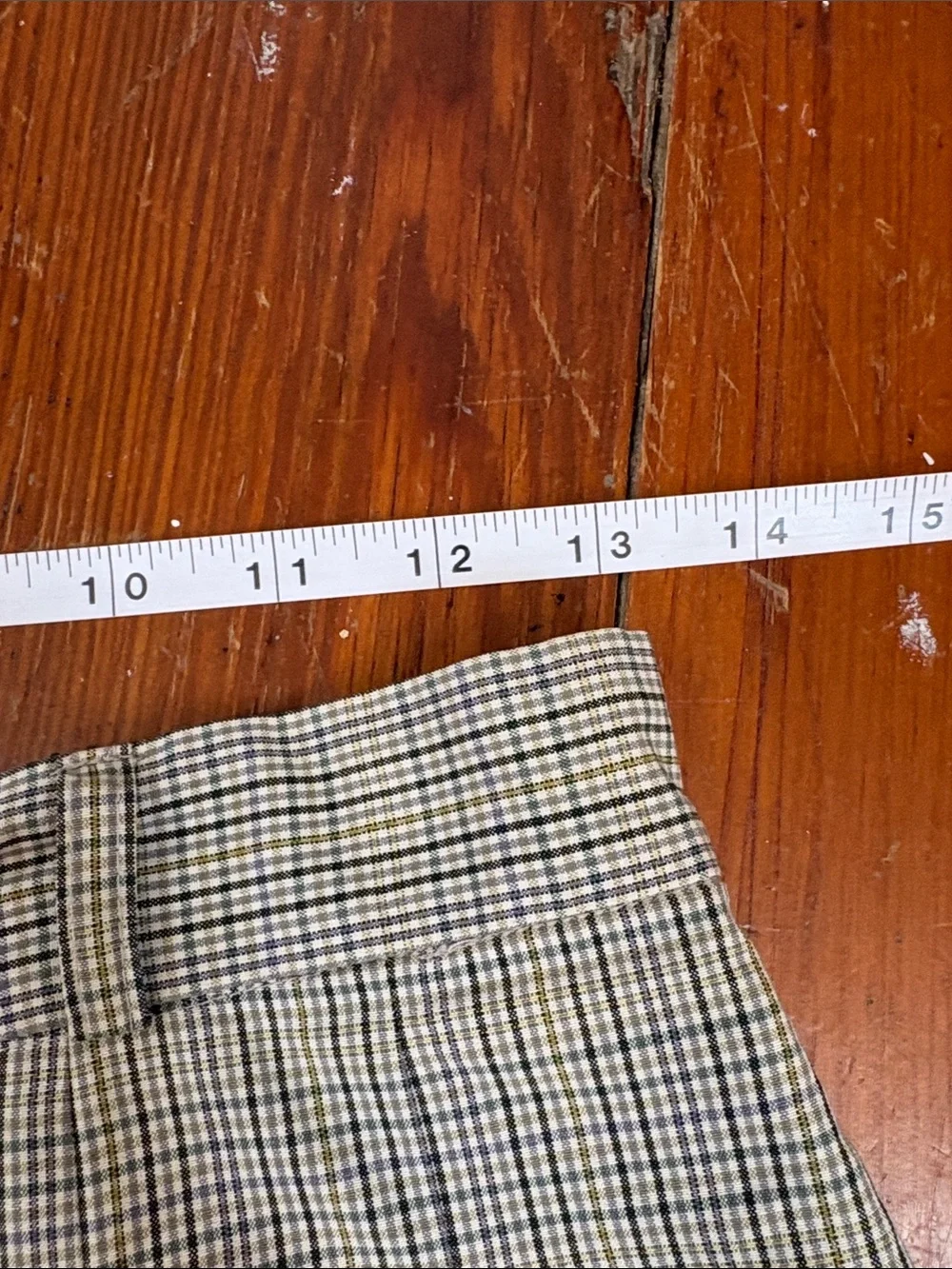 Vintage 1990s Ann Taylor Plaid Skirt Suit Set Yellow Blue Size 8 / 10 Cotton